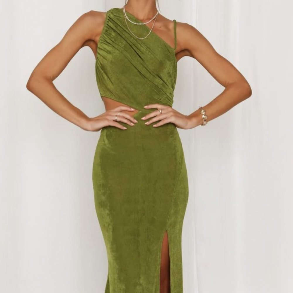 Block it Out Green Midi Dress | Hello Molly | BRAND NEW WITH TAGS | Small